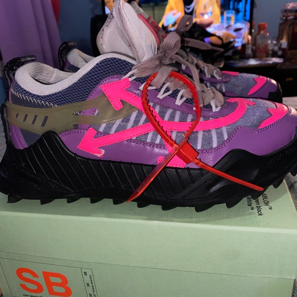 Off WHITE sneakers purple/fuchsia